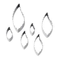 Wilton 417-2581 6-Piece Nesting Fondant Double Sided Cut Out Cutters, Round N15
