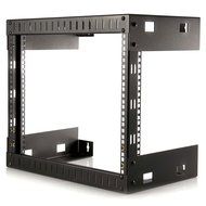 StarTech RK812WALLO 8U Open Frame Wall Mount Equipment Rack - 12-Inch Deep (Black)