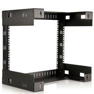 StarTech RK812WALLO 8U Open Frame Wall Mount Equipment Rack - 12-Inch Deep (Black) N4
