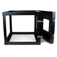 StarTech RK812WALLO 8U Open Frame Wall Mount Equipment Rack - 12-Inch Deep (Black) N14