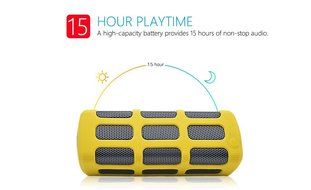 Elala Bluetooth Speaker, Portable Wireless Speaker with Built-in 7000mAh Power Bank, Mic, Enhanced Bass, Waterproof... N9