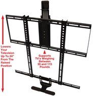 MantelMount&reg; Pull-Down TV Mount&trade; Bracket w/ Full Motion for 48-80"inch, 30-115lb LCD, LED &amp; Plasma Flat Screen... N2