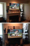 MantelMount&reg; Pull-Down TV Mount&trade; Bracket w/ Full Motion for 48-80"inch, 30-115lb LCD, LED &amp; Plasma Flat Screen... N5