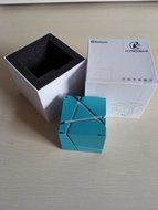 Creative Style Wireless Bluetooth Speaker w/ Multi-color LED Light / Hands-free / FM - Blue