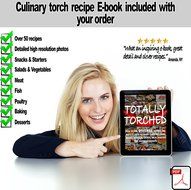 Ultimate Culinary Blow Torch, make the best creme brulee|Bonus recipe E-book included with gift packaging and... N6