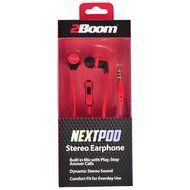 2BOOM Next Pod Wired Earbuds with Microphone and Volume Control Blue N5