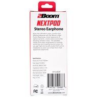 2BOOM Next Pod Wired Earbuds with Microphone and Volume Control Blue N6