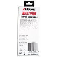 2BOOM Next Pod Wired Earbuds with Microphone and Volume Control Blue N9