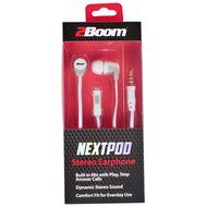 2BOOM Next Pod Wired Earbuds with Microphone and Volume Control Blue N11