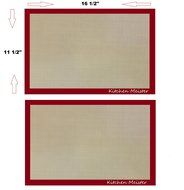 Silicone Baking Sheet Mat Liner 16 &frac12; X 11 5/8 Inch, Set of 2.