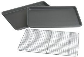 Chicago Metallic Professional 3-Piece Value Pack with 2 Cookie/Jelly Roll Pans and Cooling Grid
