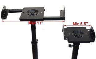 VideoSecu 2 Heavy duty PA DJ Club Adjustable Satellite Speaker Stand MS07B M99 N2