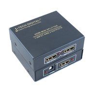 J-Tech Digital JTD-MINI-1x2SP 2 Port 1X2 Powered Hdmi Super Mini Splitter for Full Hd 1080P with 3D Capability