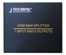 J-Tech Digital JTD-MINI-1x2SP 2 Port 1X2 Powered Hdmi Super Mini Splitter for Full Hd 1080P with 3D Capability N3