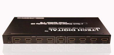 J-Tech Digital JTD-MINI-1x2SP 2 Port 1X2 Powered Hdmi Super Mini Splitter for Full Hd 1080P with 3D Capability N6