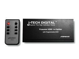 J-Tech Digital JTD-MINI-1x2SP 2 Port 1X2 Powered Hdmi Super Mini Splitter for Full Hd 1080P with 3D Capability N17