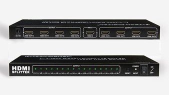 J-Tech Digital JTD-MINI-1x2SP 2 Port 1X2 Powered Hdmi Super Mini Splitter for Full Hd 1080P with 3D Capability N24