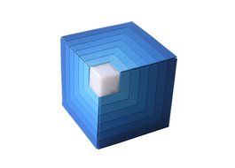5W LED Light Cubic Rainbow Bluetooth Speaker, Handfree Wireless Portable Bluetooth Speaker with TF Card Music...