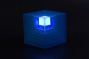 5W LED Light Cubic Rainbow Bluetooth Speaker, Handfree Wireless Portable Bluetooth Speaker with TF Card Music... N2
