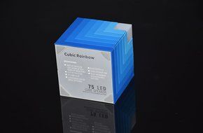 5W LED Light Cubic Rainbow Bluetooth Speaker, Handfree Wireless Portable Bluetooth Speaker with TF Card Music... N5
