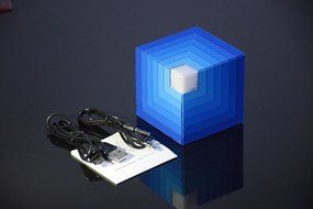 5W LED Light Cubic Rainbow Bluetooth Speaker, Handfree Wireless Portable Bluetooth Speaker with TF Card Music... N6