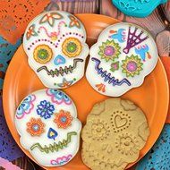 Fred &amp; Friends SWEET SPIRITS Day of the Dead Cookie Cutter/Stampers, Set of 4 N2