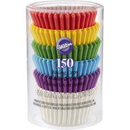 Wilton 415-5171 150 Count Rainbow Mini Cupcake Liners N2