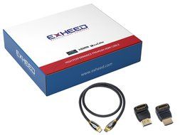 High Speed HDMI Cable 6Ft by EXHEED&reg; - Latest Ultra HD 4k 2160p Pro Series Premium Elite Braided Gold Plated for... N17