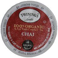 Twinings 100% Organic and Fair Trade Certified Chai Tea, 12 Count
