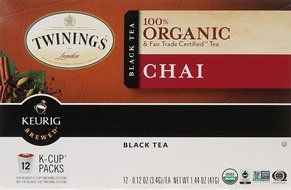 Twinings 100% Organic and Fair Trade Certified Chai Tea, 12 Count N2