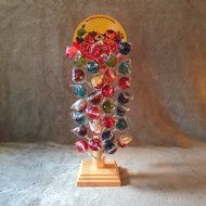 96 Hole Solid Wood Cake Pop Stand and Lollipop Holder Display (Square Base) N3