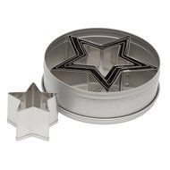Ateco 6-Piece Graduated Star Cookie Cutter Set