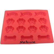 Mehome 14-cavity Silicone Mold Dog Paws Bones Fish for Soap, Bread, Loaf, Muffin, Brownie, Cornbread, Cheesecake... N3