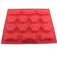 Mehome 14-cavity Silicone Mold Dog Paws Bones Fish for Soap, Bread, Loaf, Muffin, Brownie, Cornbread, Cheesecake... N4