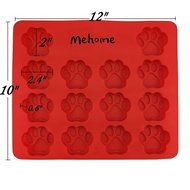 Mehome 14-cavity Silicone Mold Dog Paws Bones Fish for Soap, Bread, Loaf, Muffin, Brownie, Cornbread, Cheesecake... N6