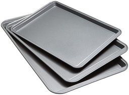 Good Cook Set Of 3 Non-Stick Cookie Sheet Pack of 3 1 , New
