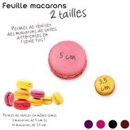 Feuille Macarons 2 Tailles Silicone N3
