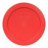 Pyrex 2 Cup Red Round Storage Lid/Cover #7200-PC for Glass Mixing Bowls - 12 Pack N2