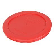 Pyrex 2 Cup Red Round Storage Lid/Cover #7200-PC for Glass Mixing Bowls - 12 Pack N3
