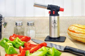 Vie De Chef Culinary Butane Torch - Best Creme Brulee Torch For Professional Kitchen &amp; Baking Use - The Perfect... N4