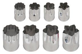 Einfac Stainless Steel Vegetable Cutter Shapes Set (20pcs) Vegetable Fruit Cookie Cutter Mold - Cute for Fun Food