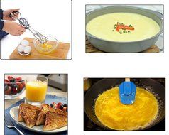 Best Rotary Egg Beater by ClickDamzon ~ Stainless Steel \ Plastic , Black Plastic Handle &amp; Crank ~ Manual Egg... N4