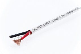 Cables Direct Online 500ft White Speaker Cable 14 AWG Wire Cl2 in Wall Bulk 14/2 Gauge 2 Conductor Audio N2
