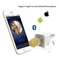 Wogiz Q7 Wireless Handheld Microphone Portable KTV Karaoke Stereo Player Bluetooth For Smart Phones iPhone/iPad... N3