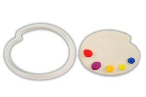 Paint Palette Cookie Cutter - STANDARD - 3 Inches