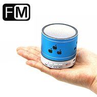 Smileto New Pattern Mini Bluetooth Speaker Apple LED Light Wireless Smart Hands Free Speaker With FM Radio Support... N10