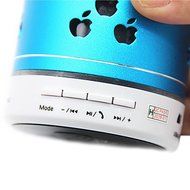 Smileto New Pattern Mini Bluetooth Speaker Apple LED Light Wireless Smart Hands Free Speaker With FM Radio Support... N16