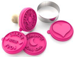 Silicandy Cookie Stamp Molds - 4/6 Set - Great for Activities with Kids - Themes are Get Well Soon / Royal Princess...