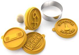 Silicandy Cookie Stamp Molds - 4/6 Set - Great for Activities with Kids - Themes are Get Well Soon / Royal Princess... N10