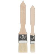 B&uuml;rstenhaus Redecker Pastry Brush with Untreated Beechwood Handle, Set of 2, 7-1/2 and 8-Inch